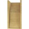 Ekena Millwork 10"W x 10"D x 20"H Wide Crestline Rough Cedar Woodgrain TimberThane Corbel, Primed Tan CORUR10X10X20CRERCPR - alternate 6